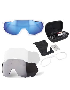 Lunettes de cyclisme 100 % Speedtrap Soft Tact Blanc