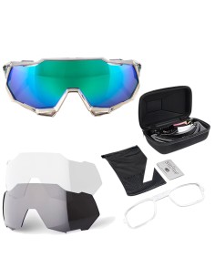 Lunettes de cyclisme 100 % Speedtrap Soft Tact gris