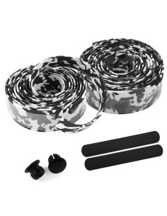 Ruban de camouflage poignée pour guidon Noir et Gris