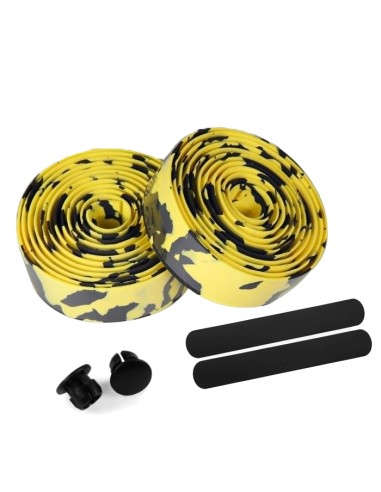 Ruban de camouflage poignée pour guidon Noir et...