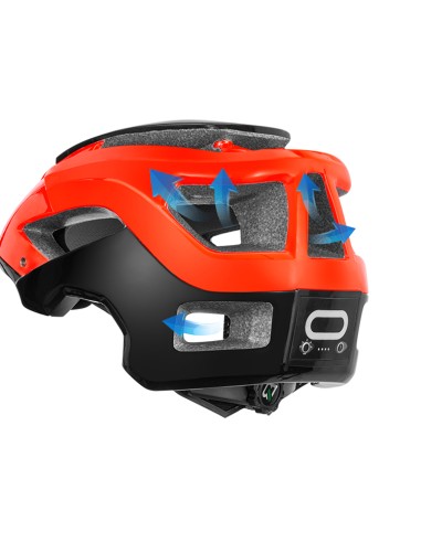 Rockbros casque YXE009 avec éclairage avant et...