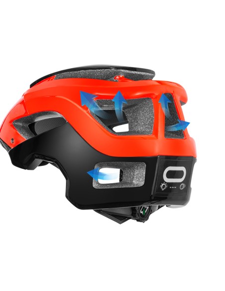 Rockbros casque YXE009 avec éclairage avant et arrière