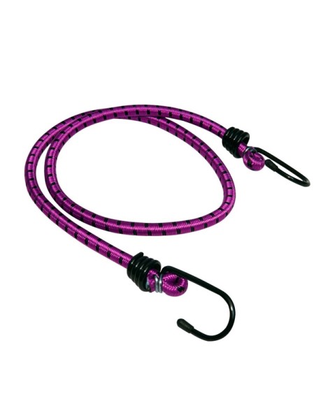 Sangles élastiques à crochets violet 120 mm
