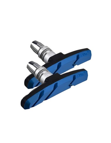 Shuangjie patin de frein de vélo bleu