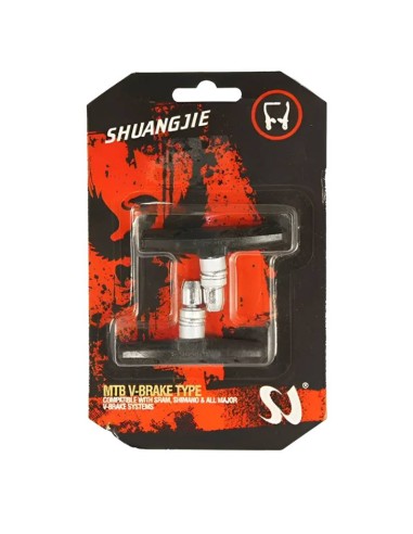 Shuangjie patin de frein de vélo noir Shuangjie patin de frein de vélo noir