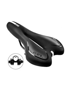 Selle de vélo gel avec bandes réfléchissantes 2