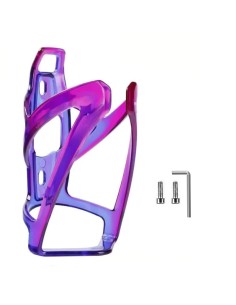 Porte-bidons pour vélo ombrés violet et bleu