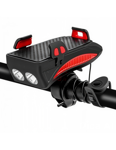 Éclairage de Vélo Multifonction 4 en 1 USB...
