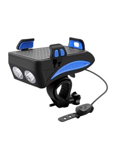 Éclairage de Vélo Multifonction 4 en 1 USB Rechargeable...