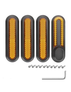 kit de 4 réflecteurs réfléchissant à vis pour trottinette