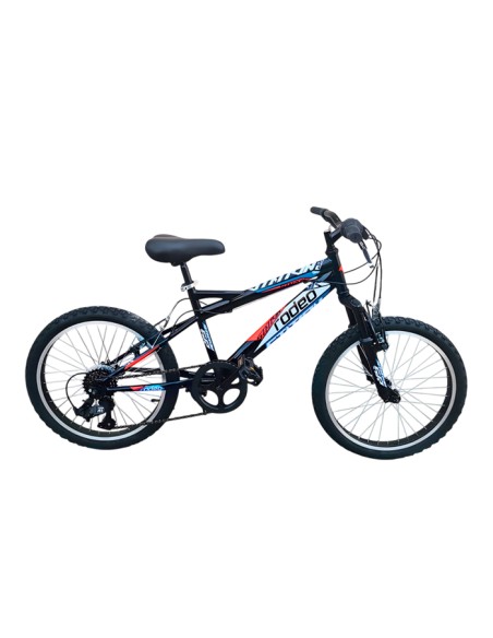 Vélo enfant Rodeo station 20 pouces avec 6 vitesses noir