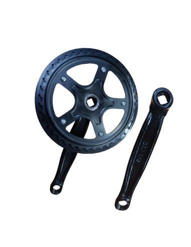 Pédalier 40 dents en acier noir