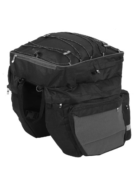 Sacoche de vélo pour porte bagage avec housse de pluie