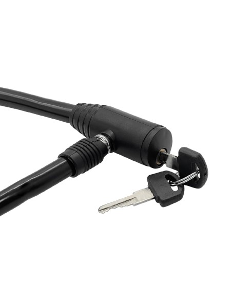 Câble antivol de vélo rigide noir 650MM